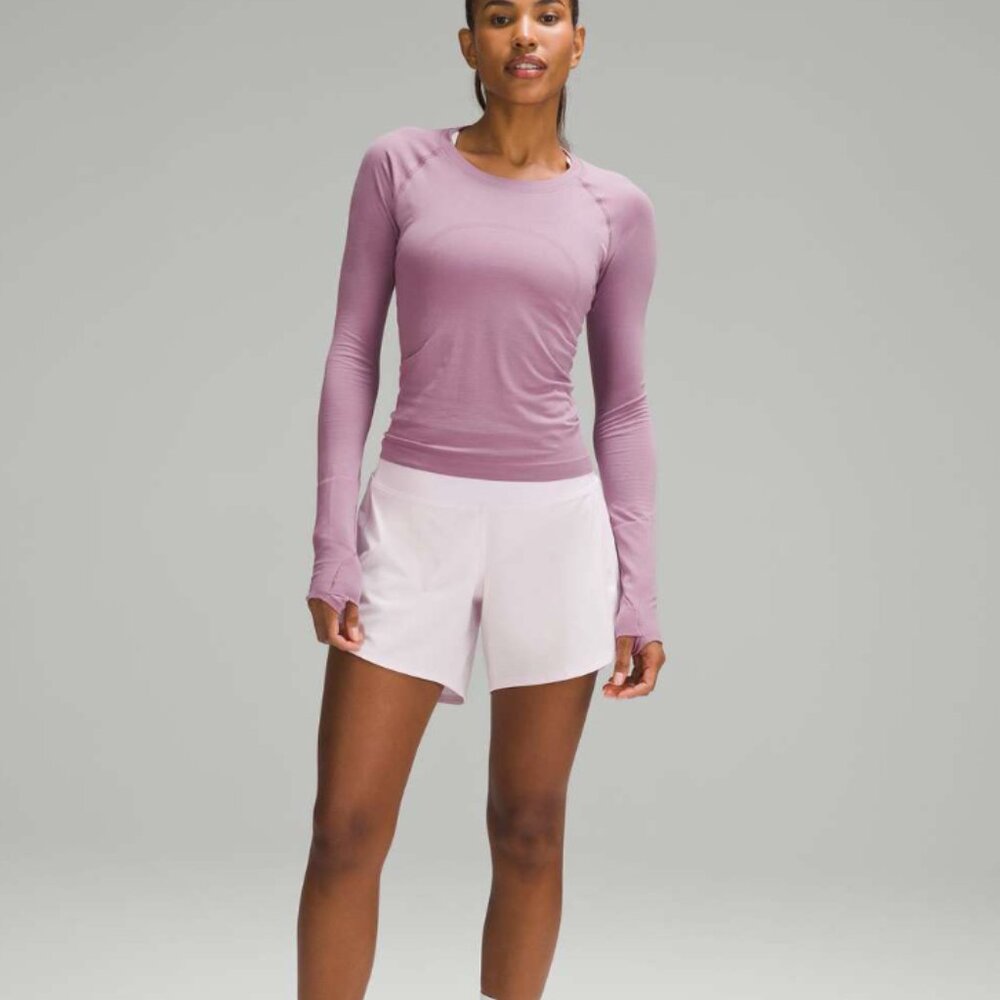 Lululemon Swiftly Tech Long-Sleeve Shirt 2.0 *Race Length Velvet Dust Size 2